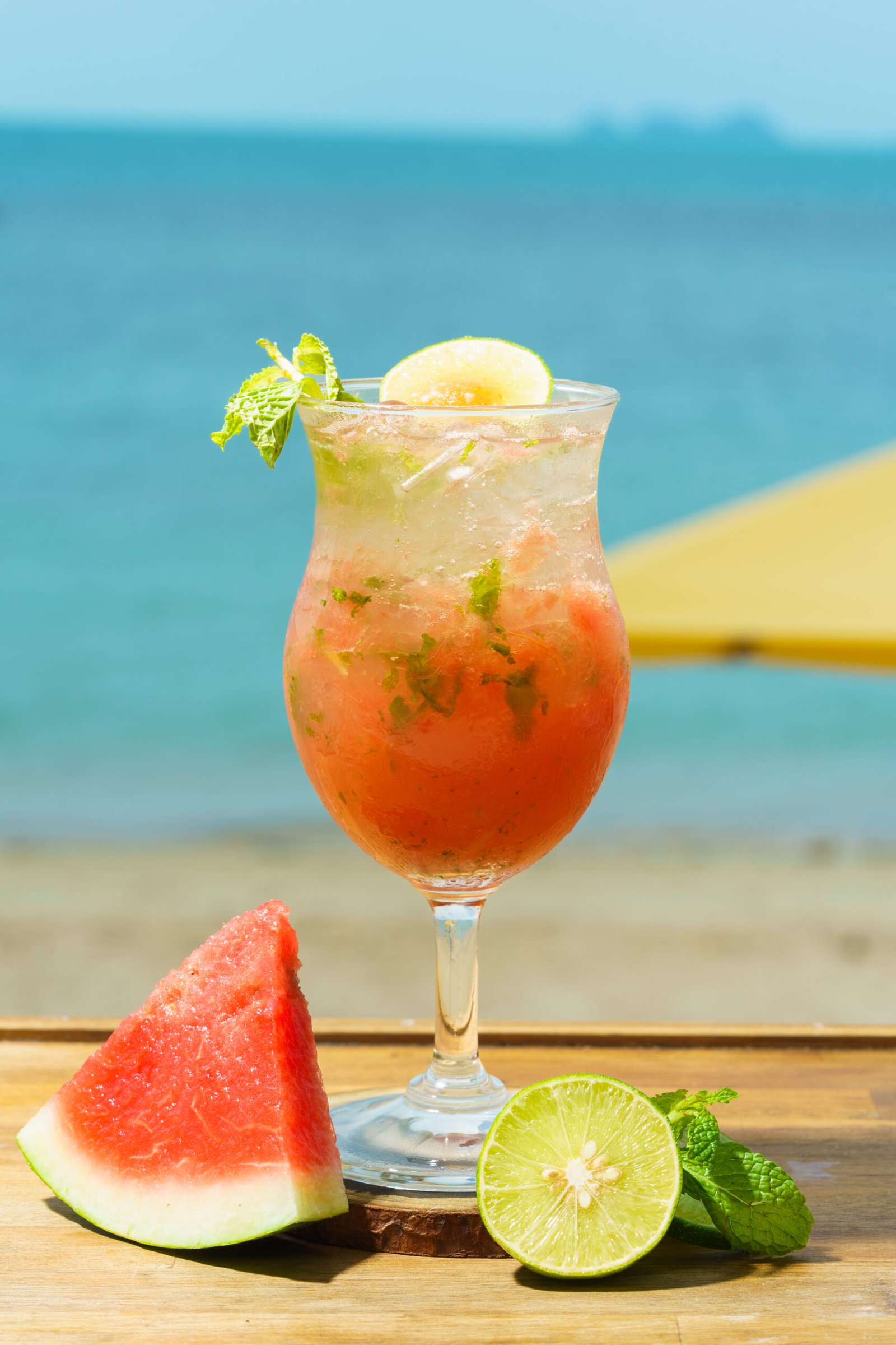 Beachside cocktails at bar in Koh Samui