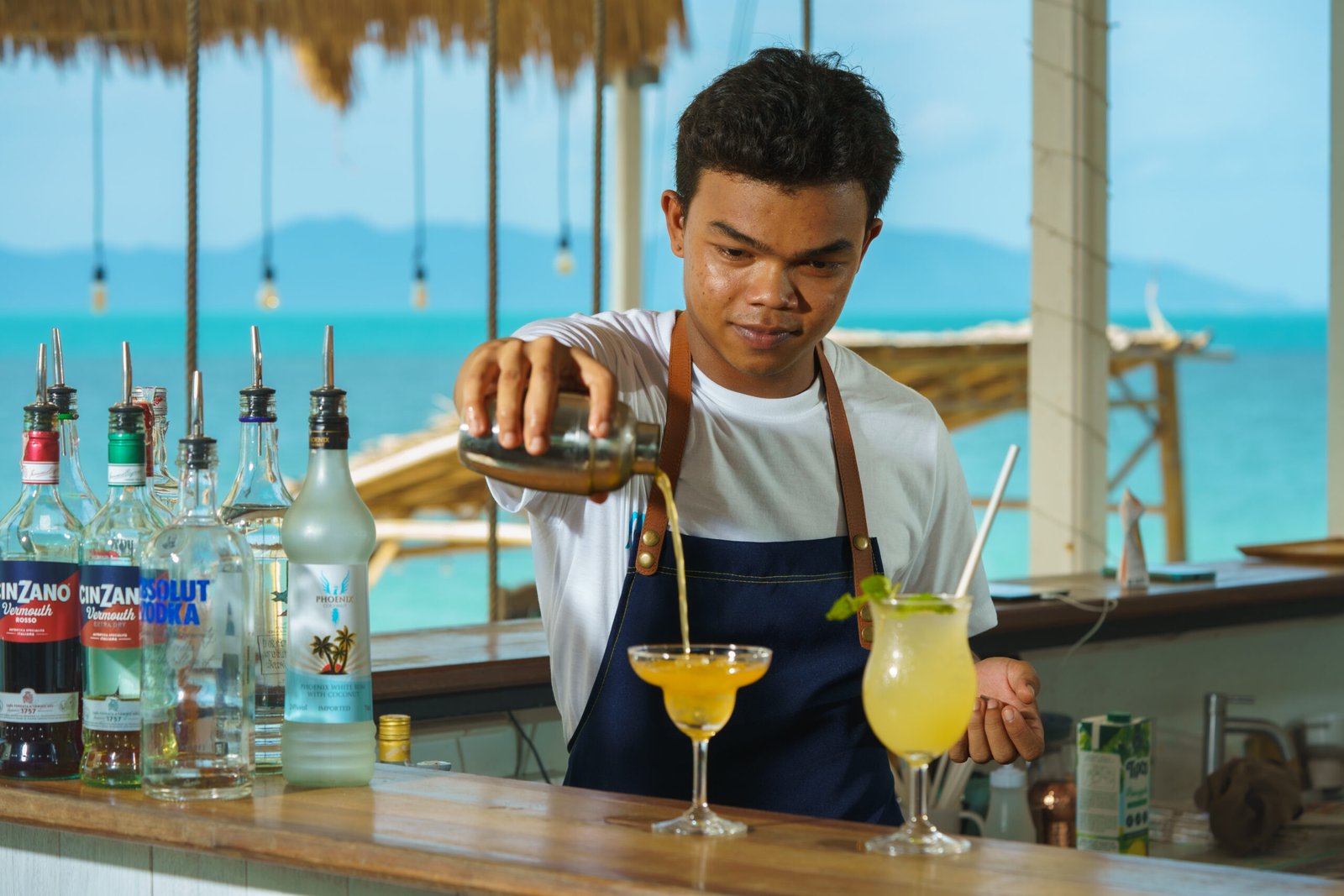 cocktail menu Koh Samui at Flavors of India beachfront restaurant