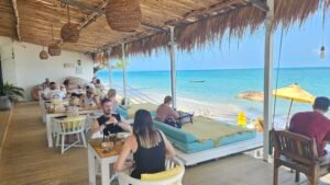 Beachfront dining koh samui experience with sunset ocean views