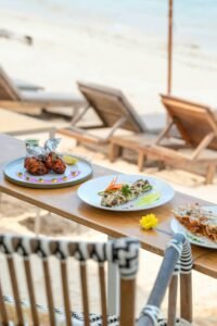 Beachfront Indian restaurant in Koh Samui with ocean view seating