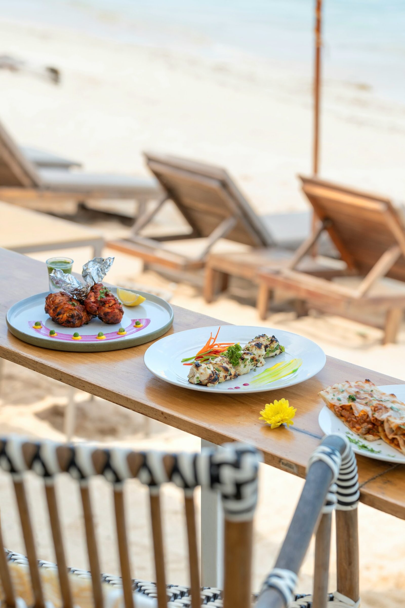 Beachfront Indian restaurant in Koh Samui with ocean view seating