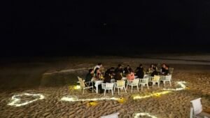 Relaxed Beachfront Dining Koh Samui experience with sunset views
